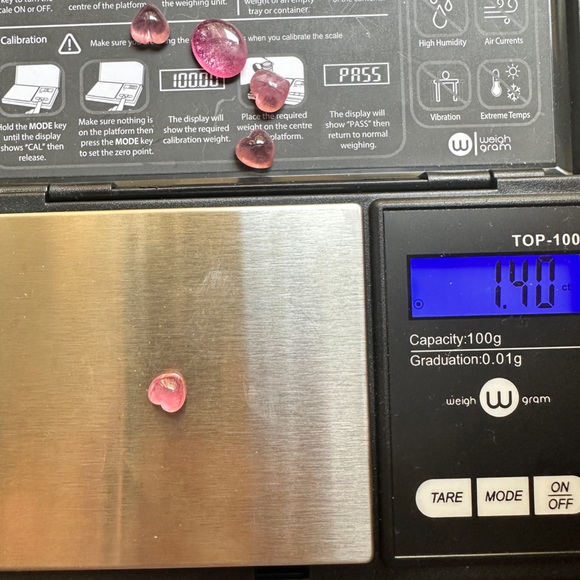 Natural Tourmalines heart shape loose gemstones for the Necklace or Bracelet. - Picture 6 of 12